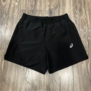 🌸 3/$30 Asics Black Running Athletic Shorts with Pockets